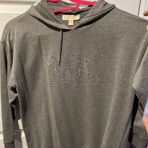 Michael kors long sleeve sweatshirt dress grey